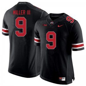 Men's Ohio State Buckeyes #9 Jack Miller III Blackout Nike NCAA College Football Jersey Version YMT4444AC